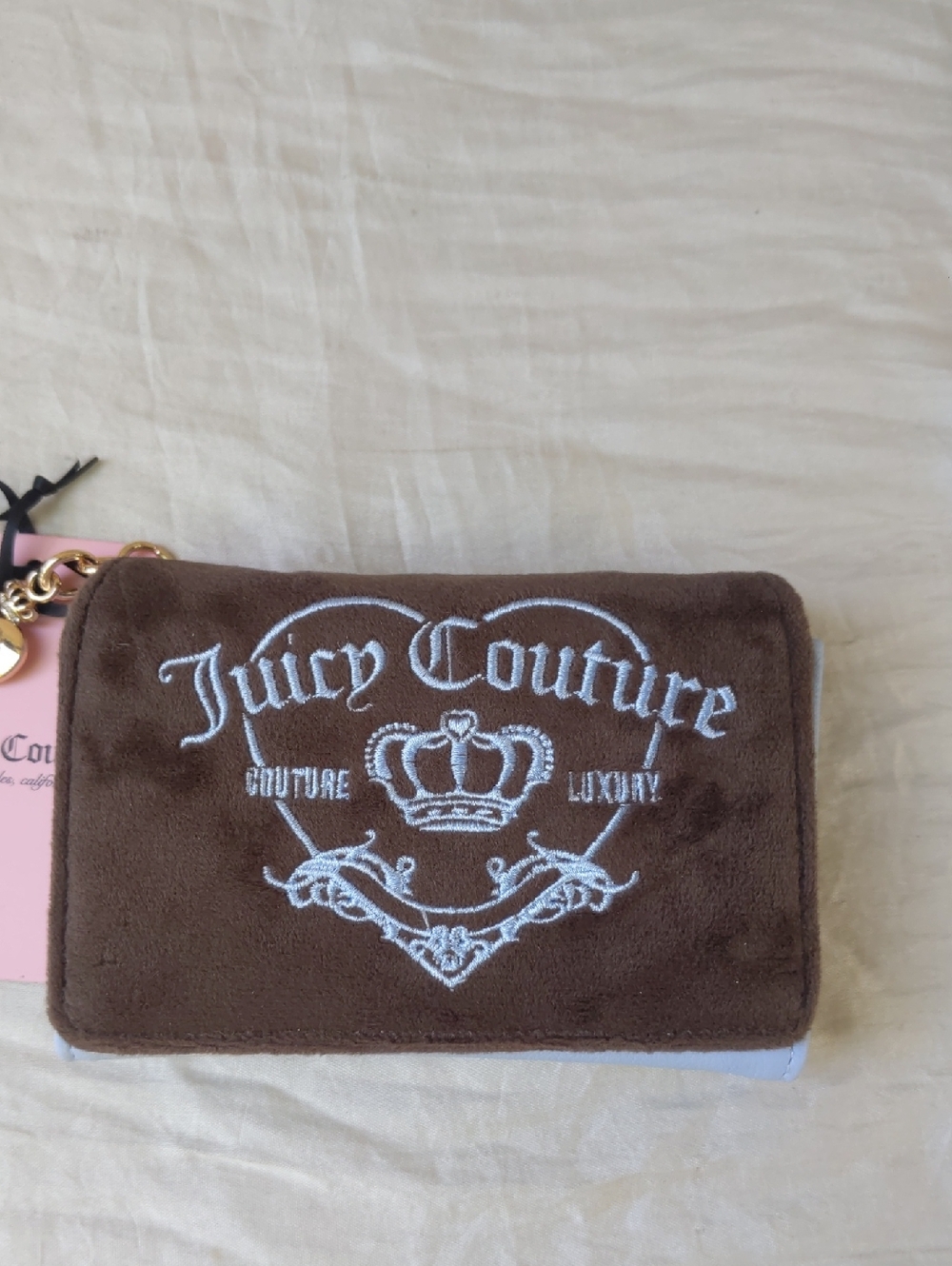 Juicy Couture Brown Velvet Wallet
